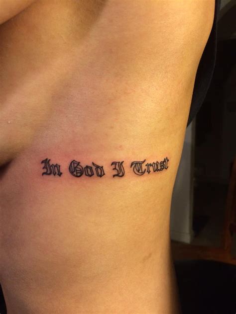 In God We Trust Tattoo Small ~ 30+ Expressive In God We Trust Tattoo ...