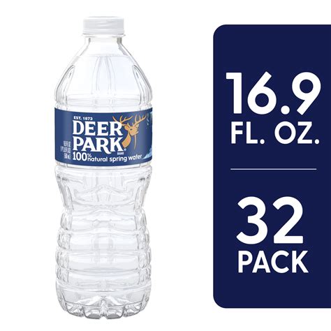 DEER PARK Brand 100% Natural Spring Water, 16.9-ounce plastic bottles ...