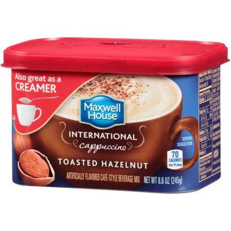 Maxwell House International Toasted Hazelnut Cappuccino Mix, 8.6 oz ...