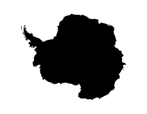 Blank Antarctica Map Printable