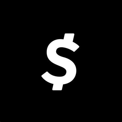 Black Cashapp Icon - Stylish iOS App Icon