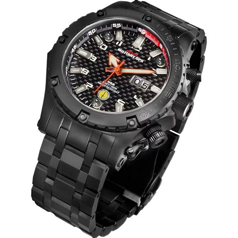 Mtm Special Ops Mens Black Vulture Titanium Watch | Watches | Military ...