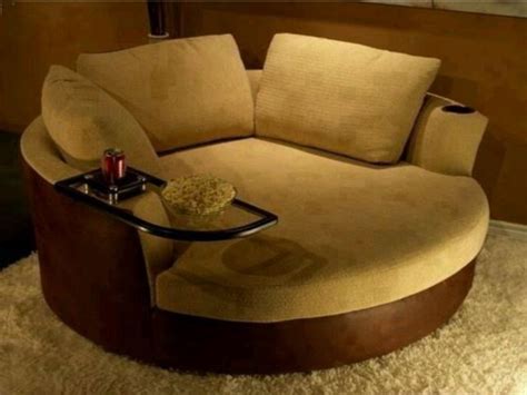 oversized round swivel chair with cup holder | Round sofa chair, Swivel ...