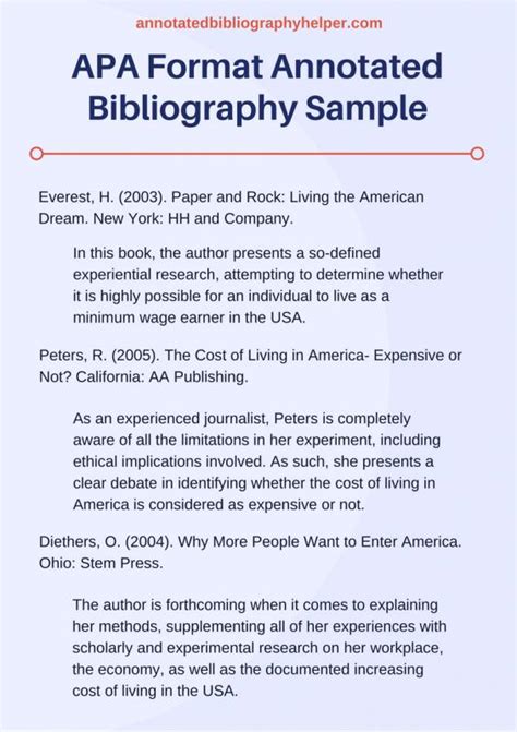 Annotated Bibliography Template Apa | Template Business