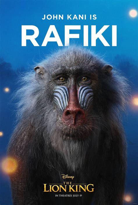 The Lion King poster - Rafiki - The Lion King 2019 Photo (42834778 ...