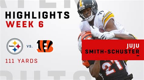 JuJu Smith-Schuster Highlights vs. Bengals - YouTube