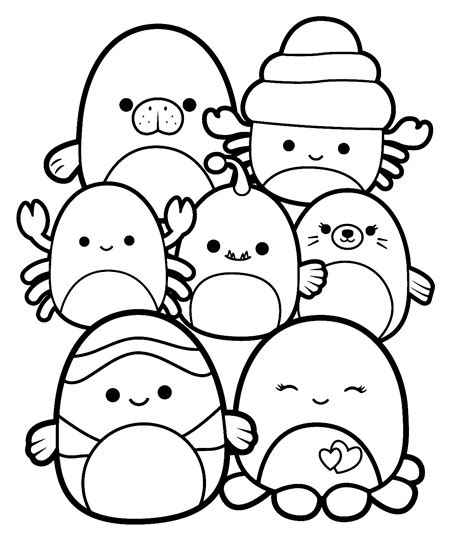 Squishmallow Squish Hunter Coloring Pages - Squishmallow Coloring Pages ...