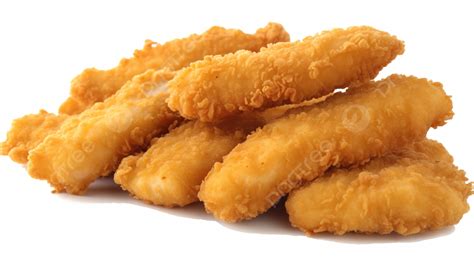 Chicken Tenders On A White Background, Chicken Fingers Picture, Chicken ...