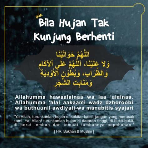 DOA KETIKA HUJAN DERAS - Nasihat Sahabat