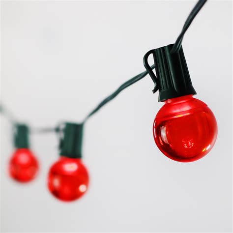 Smooth Red G40 LED Bulbs E12 Bases