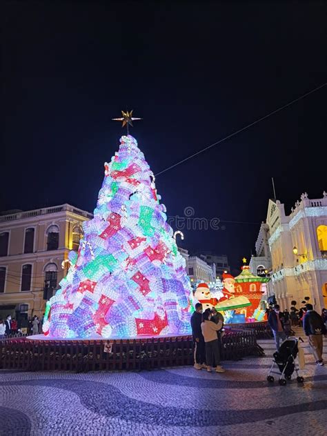 Macau Leal Senado Square Architecture Macao Christmas Decorations ...