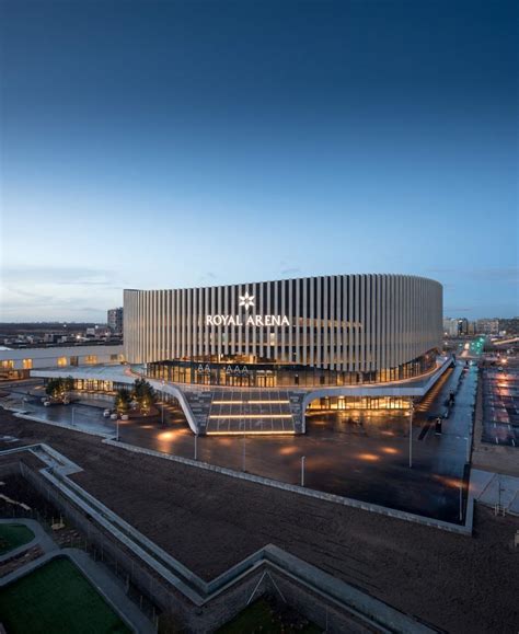 3XN's Royal Arena features an undulating wooden facade | Mall facade ...