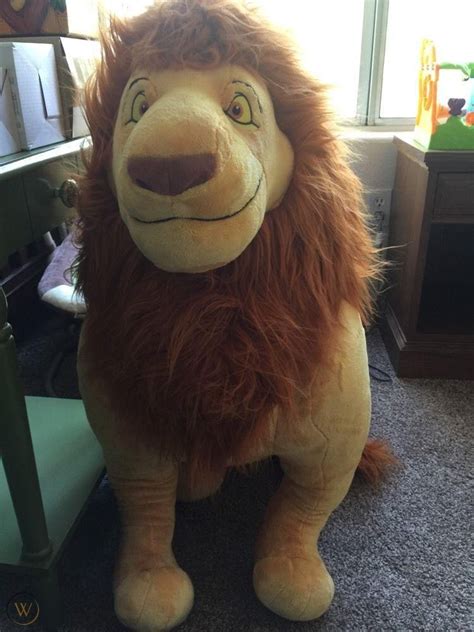 Disney Store 32" Plush The LION KING Large Jumbo Big Stuffed MUFASA ...