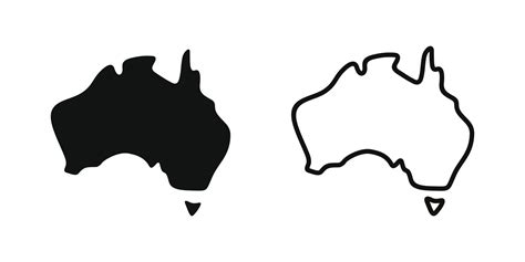 Australia map vector design illustration 22176150 Vector Art at Vecteezy