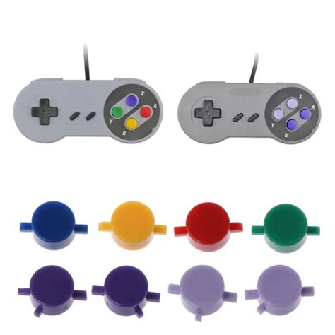 1Set Plastic Buttons A B X Y Replace For Nintendo SNES Super NES ...