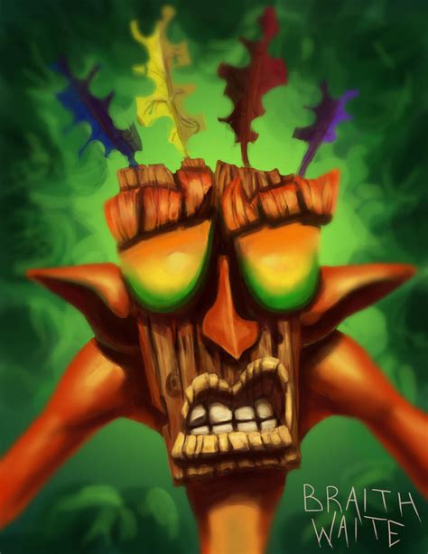 Crash Bandicoot Aku Aku by sambraithwaite on DeviantArt