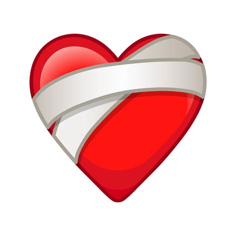 Heart in bandages Large size icon for emoji smile 19816328 Vector Art ...