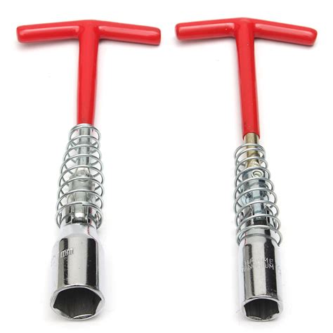 16mm&21mm T-Bar Universal Spark Plug Spanner Socket Wrench T Handle Re ...