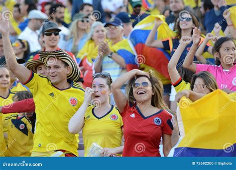 Colombia National Team Fans during Copa America Centenario Editorial ...