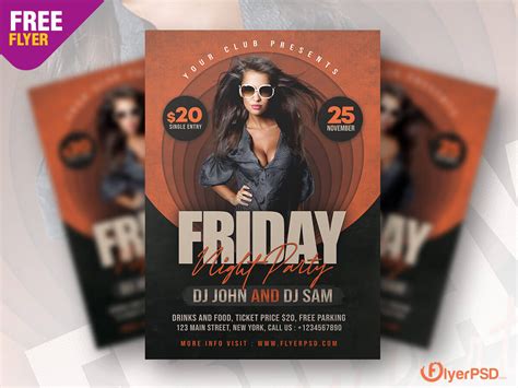 Friday Night Party Flyer PSD | Flyer PSD