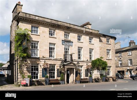 The listed Royal Hotel in Kirkby Lonsdale, Cumbria, England, UK Stock ...