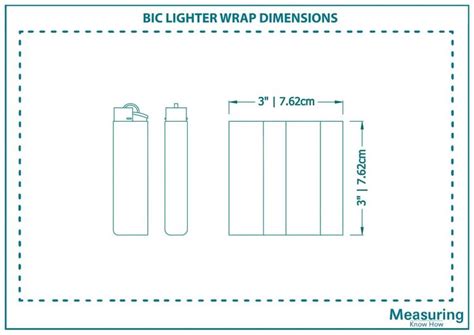 Printable Bic Lighter Wrap Template