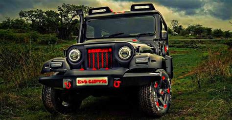 Modified Mahindra Thar "Black Hawk" edition is opulent yet BRUTISH