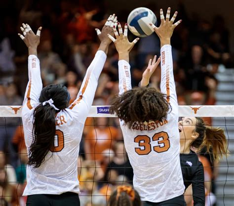 University of Texas Longhorns volleyball game against Albany in Austin ...