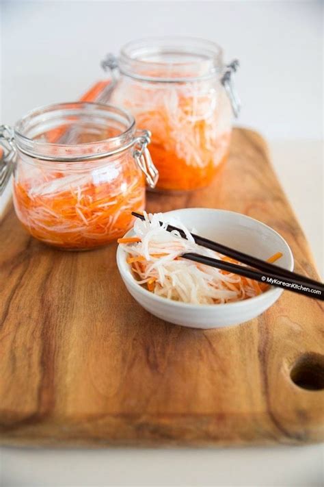 Quick Pickled Carrots and Daikon Radish - My Korean Kitchen