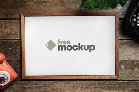 Horizontal Poster Frame Free Mockup – FreeMockup.net