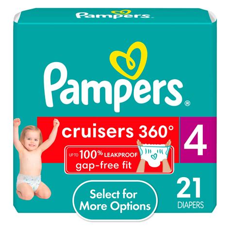 Pampers Cruisers 360 Diapers Size 4, 21 Count (Select for More Options ...