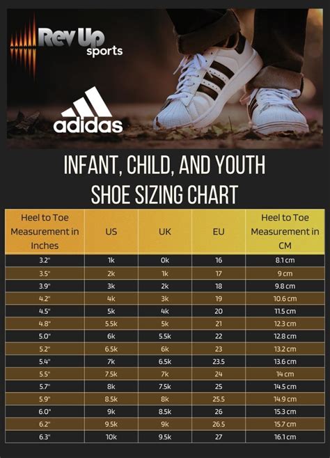 Adidas Shoe Size Chart For Kids