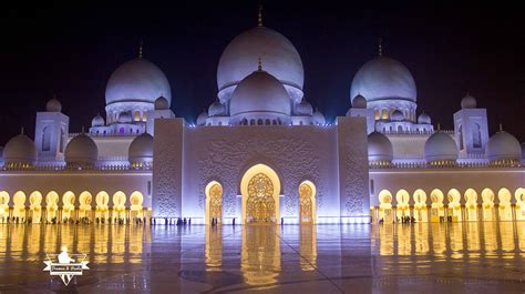 Sheikh Zayed Grand Mosque - Night View | Sheikh zayed grand mosque ...