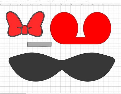 Minnie Bow File, SVG Bow Making Pattern For Cricut. | Diy leather bows ...