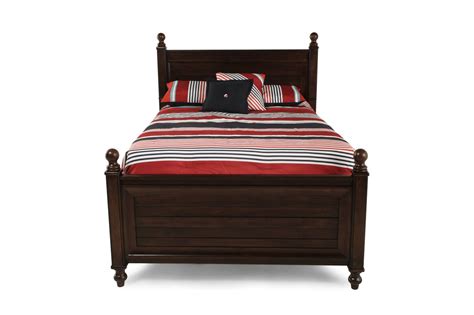 Traditional Planked Youth Reading Bed in Brown | Mathis Brothers Furniture