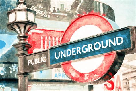 London Underground Digital Art by SampadArt Gallery - Fine Art America