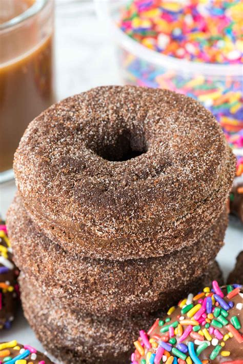 Perfect Baked Chocolate Donuts - Crazy for Crust