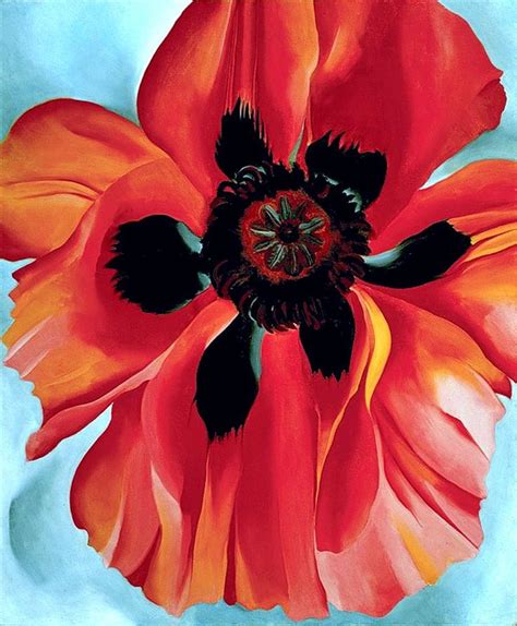 Georgia O'Keeffe (American, Precisionism, 1887–1986): Red Poppy VI ...