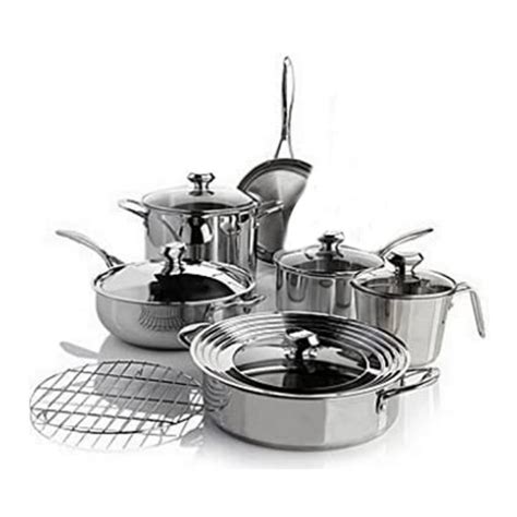 Wolfgang Puck Bistro Elite 12-piece Stainless Steel Cookware Set by ...