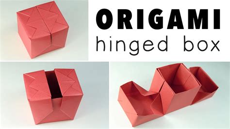 Origami Hinged Gift Box Tutorial