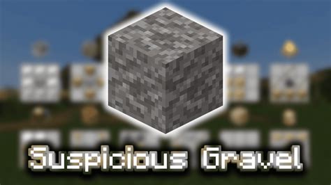 Suspicious Gravel - Wiki Guide - 9Minecraft.Net