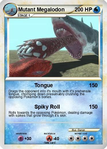 Pokémon Mutant Megalodon - Tongue - My Pokemon Card