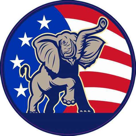 4in x 4in American Flag Republican Sticker Cup Decal Car Bumper Stickers