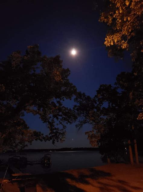 Summer nights, amazing view, lake, moon, night, wisconsin, HD phone ...