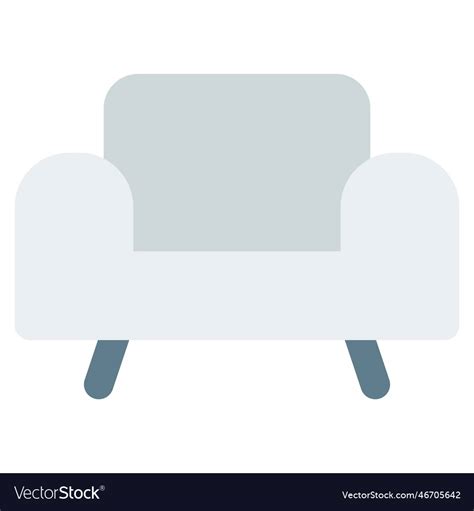 Elegant chair or couch in sofa design Royalty Free Vector