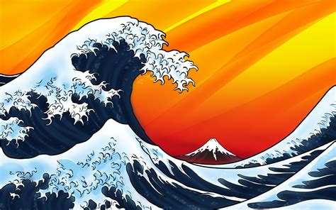 Great Wave of Kanagawa painting, waves, The Great Wave off Kanagawa HD ...