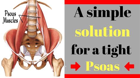 Tissue Release on your tight Psoas (IIliopsoas) - YouTube