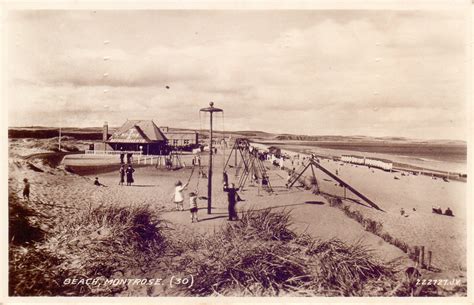 Montrose Beach, Scotland. | The playpark on the beach in 193… | Flickr