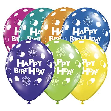 Happy Birthday Assorted Qualatex Latex Balloons: Party at Lewis Elegant ...