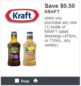 New Kraft Salad Dressing Coupon for $0.50 Off